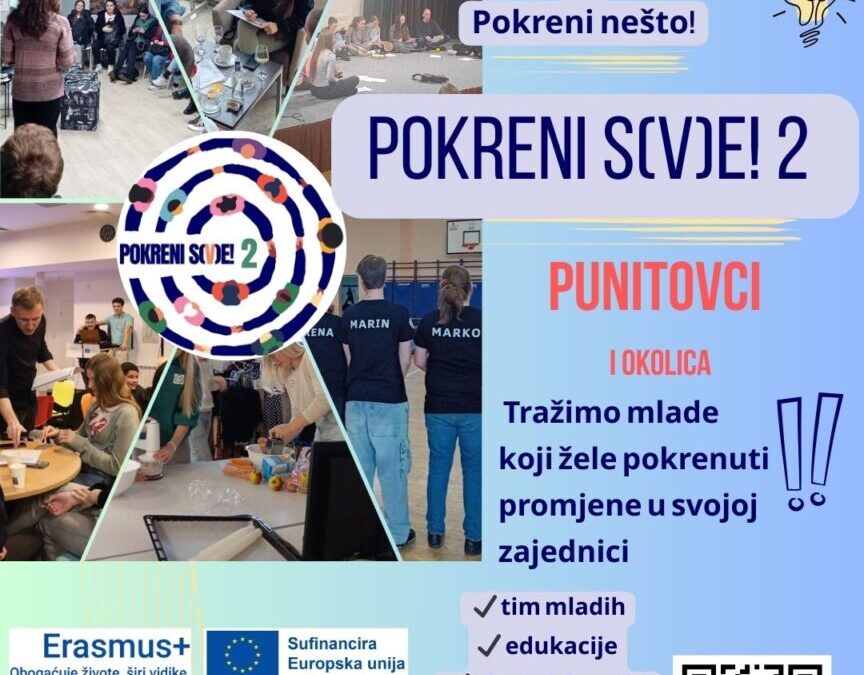 Javni poziv mladima za uključivanje u projekt Pokreni s(v)e! 2